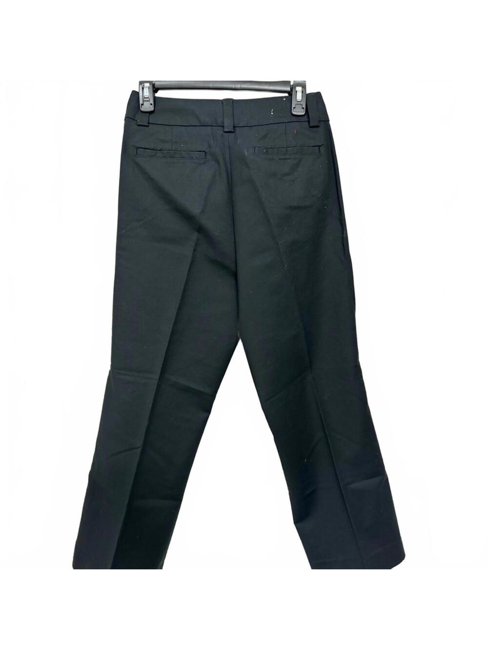 Gap Curvy Stretch Black Women's Straight Leg Ankle Trouser Dress Pants- Size 12 - Picture 2 of 7